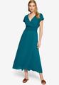 Maxikleid mit geraffter Taille