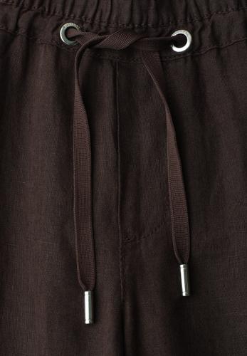 Wide Leg Hose im Loose Fit aus Leinen