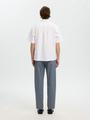 SLHRLXOXFORD SS SHIRT RESORT XL Locker geschnitten - White