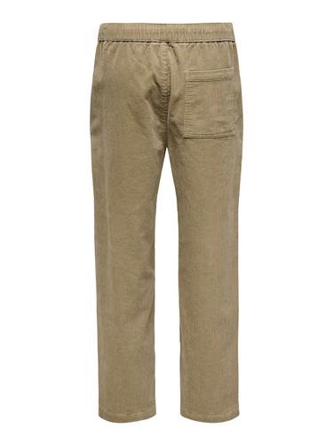 ONSFADE LOOSE 0188 STRING CORD PANT XL Locker geschnitten - Chinchilla