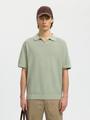 SLHMATTIS SS LINEN BLEND STRUC POLO NOOS
