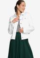 Jeansjacke tailliert mit Knopfleiste 42 - Cream Denim