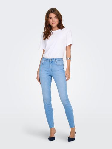 ONLBLUSH MID SK ANK RW DNM REA130 NOOS L/30 Skinny Fit - Light Blue Denim