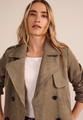 Trenchcoat aus Velours 38 - Cinnamon Brown