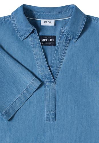 Knielanges Kleid im Denim-Look M - Mid Blue Wash
