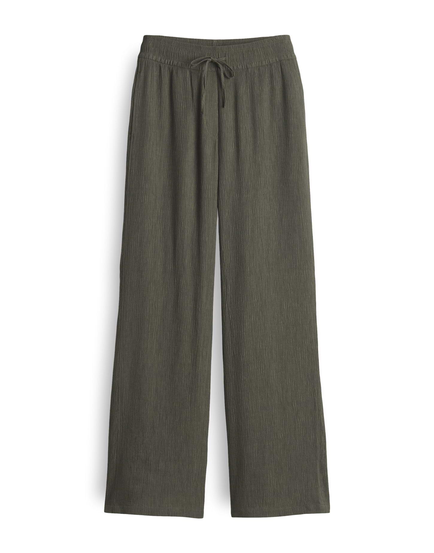 Hose "Marou Crinkle" - Oliv / 40