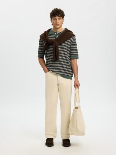 SLHDANE SS KNIT COLOR STRUCTURE POLO