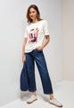 T-Shirt mit Print S - Vanilla White