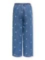 KMGPIERCE WIDE BOW JEANS DNM YOK 128 Weite Passform - kurz geschnitten - Medium Blue Denim